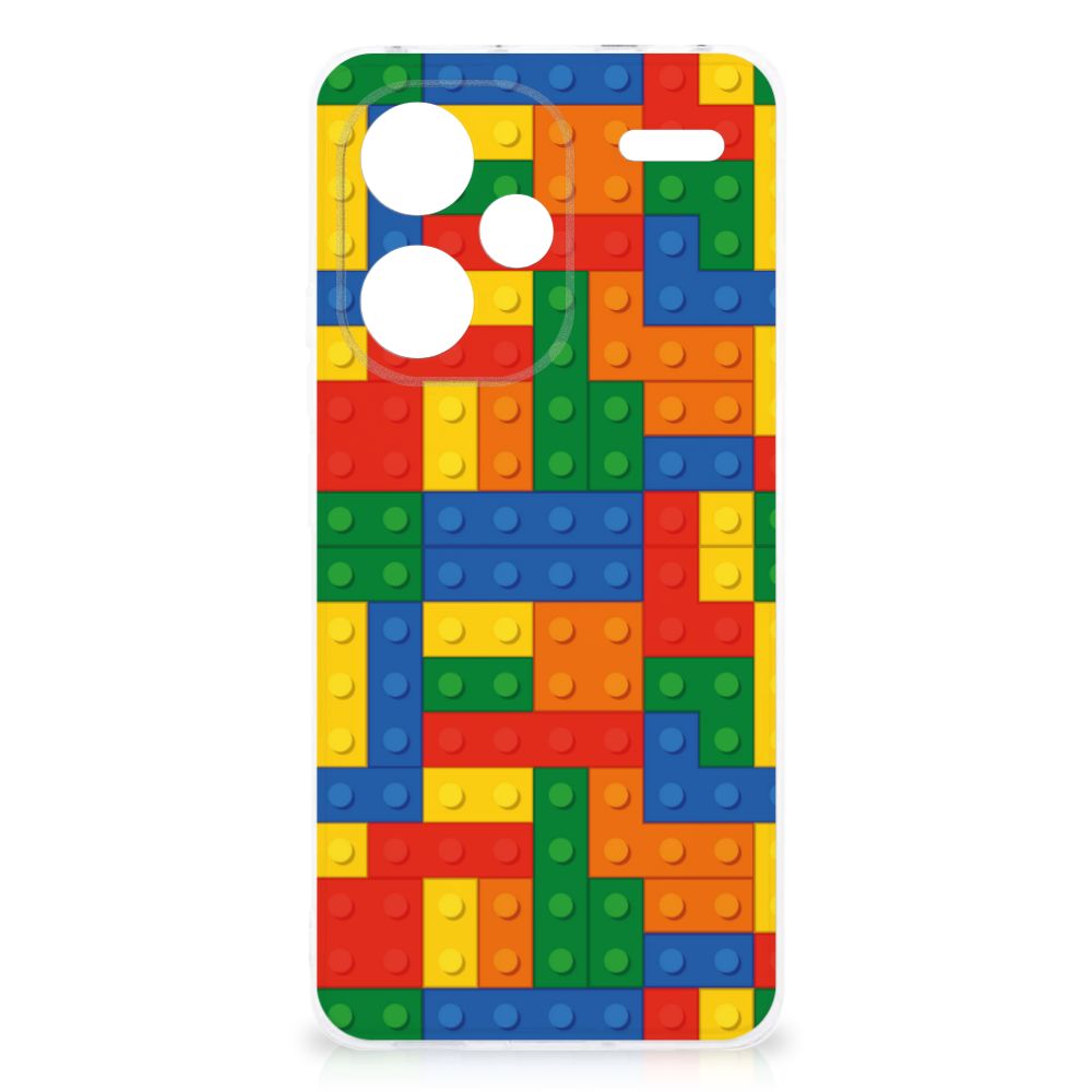 Xiaomi Redmi Note 13 Pro Plus TPU bumper Blokken Lego design voorkant