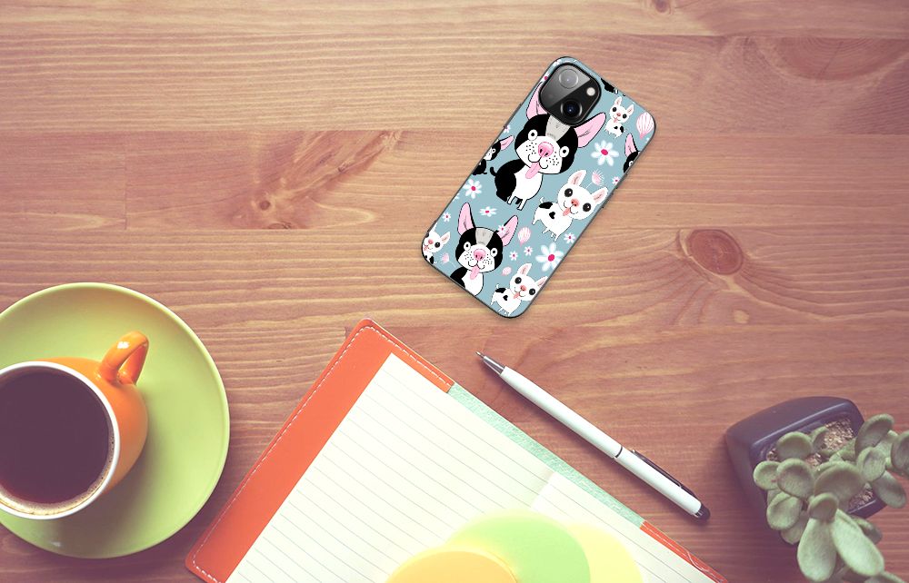Apple iPhone 13/14 Dierenprint Telefoonhoesje Hondjes B2C Telecom