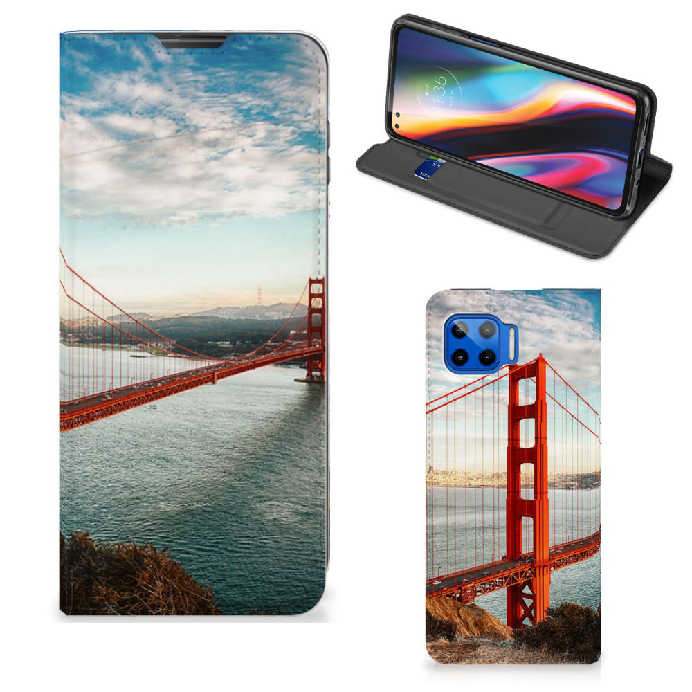 Motorola Moto G 5G Plus Book Cover Golden Gate Bridge