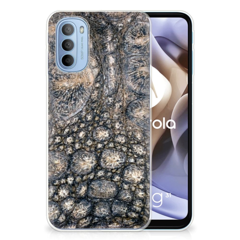 Motorola Moto G31 | G41 TPU Hoesje Krokodillenprint B2C Telecom