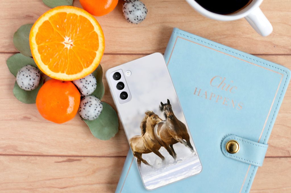 Samsung Galaxy S21 Plus TPU Hoesje Paarden B2C Telecom