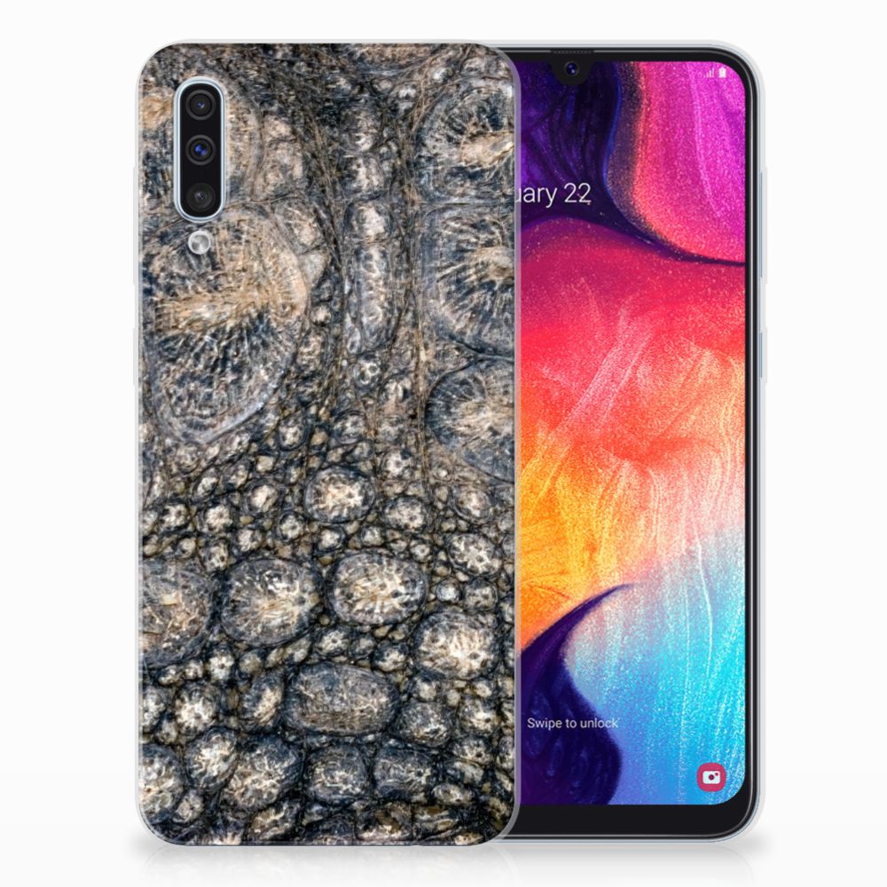 Samsung Galaxy A50 TPU Hoesje Krokodillenprint