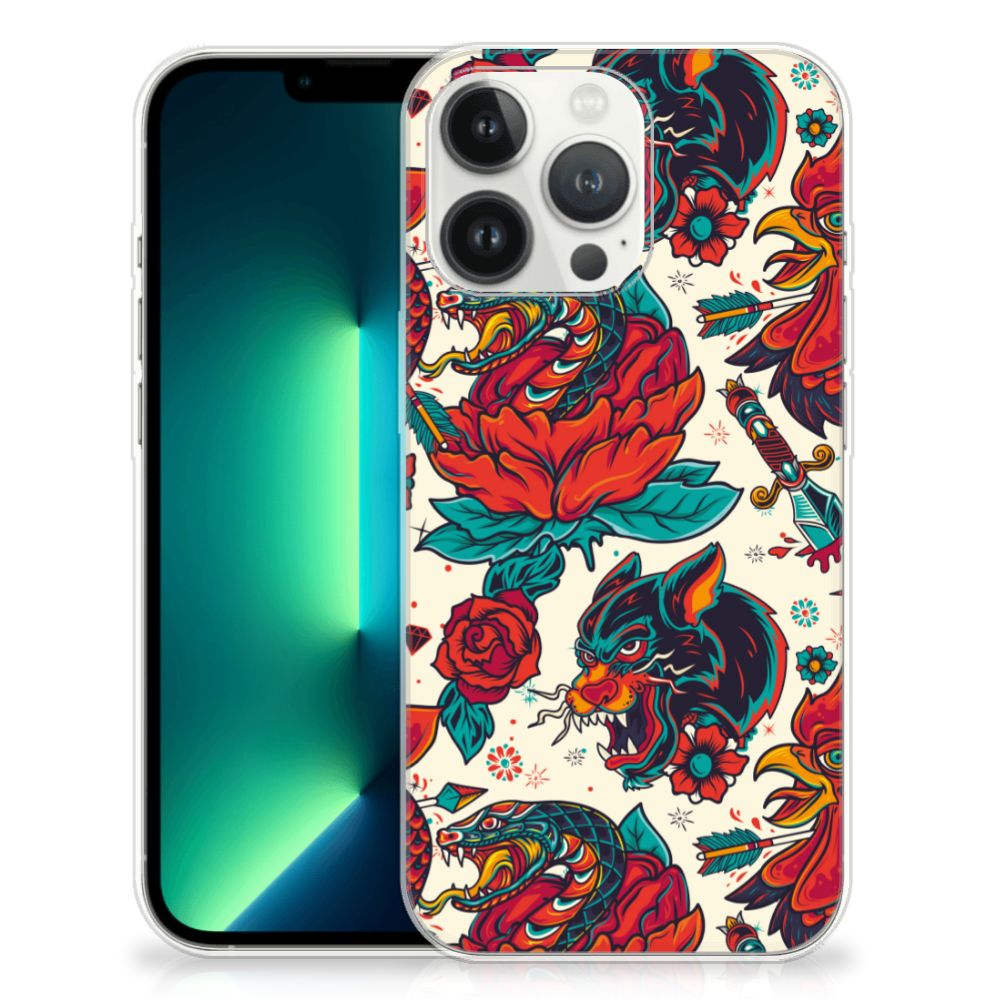 Siliconen Hoesje met foto voor iPhone 13 Pro Max Old Skool B2C Telecom
