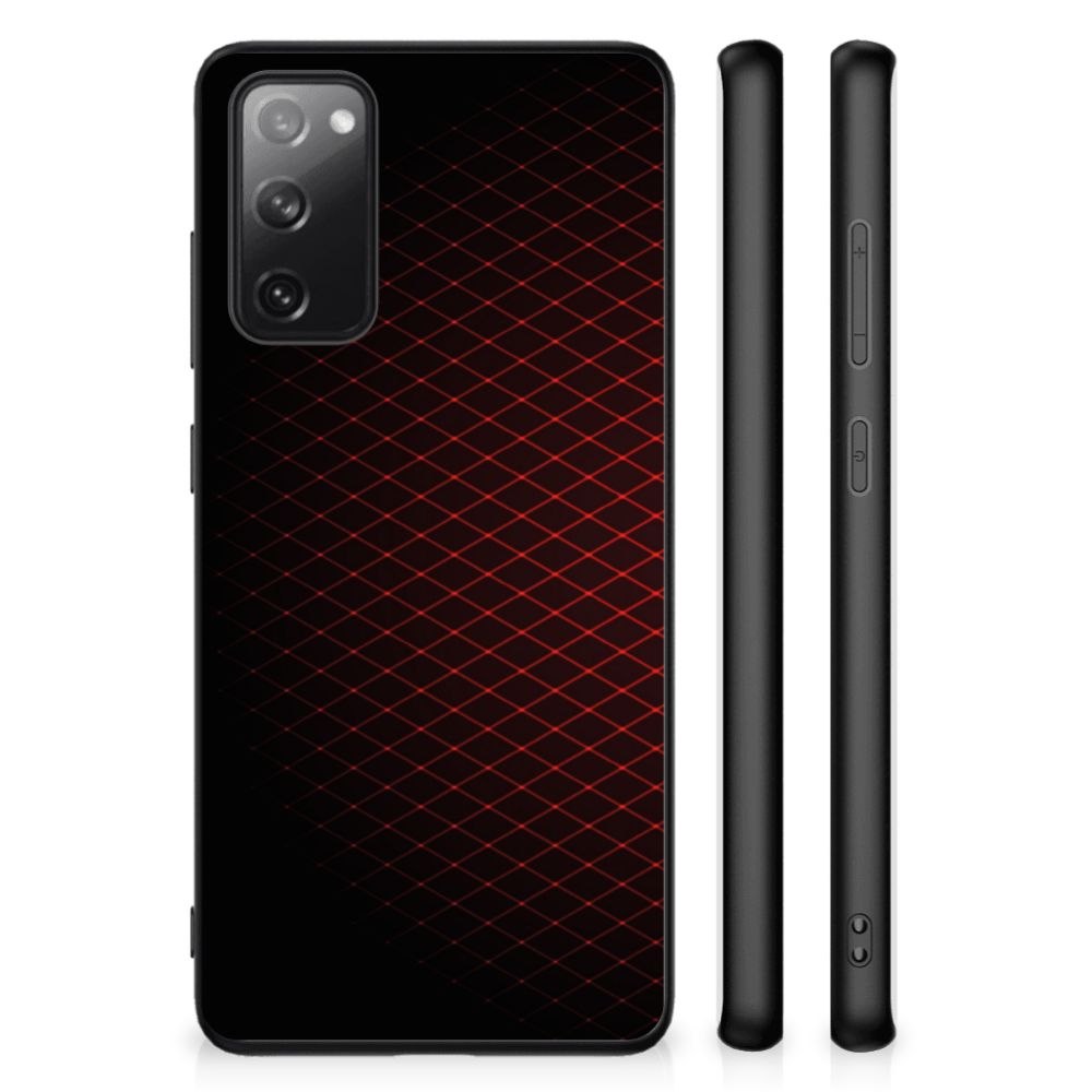 Samsung Galaxy S20 FE Back Case Geruit Rood B2C Telecom
