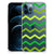 iPhone 12 | 12 Pro Doorzichtige Silicone Hoesje Zigzag Groen B2C Telecom