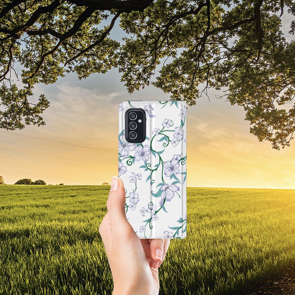Samsung Galaxy M52 Uniek Smart Cover Blossom White - B2C Telecom