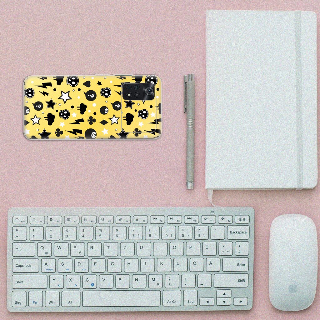 Silicone Back Case Xiaomi Poco M4 Pro 4G Punk Geel B2C Telecom