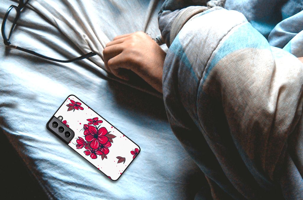 Samsung Galaxy S21FE Bloemen Hoesje Blossom Red B2C Telecom