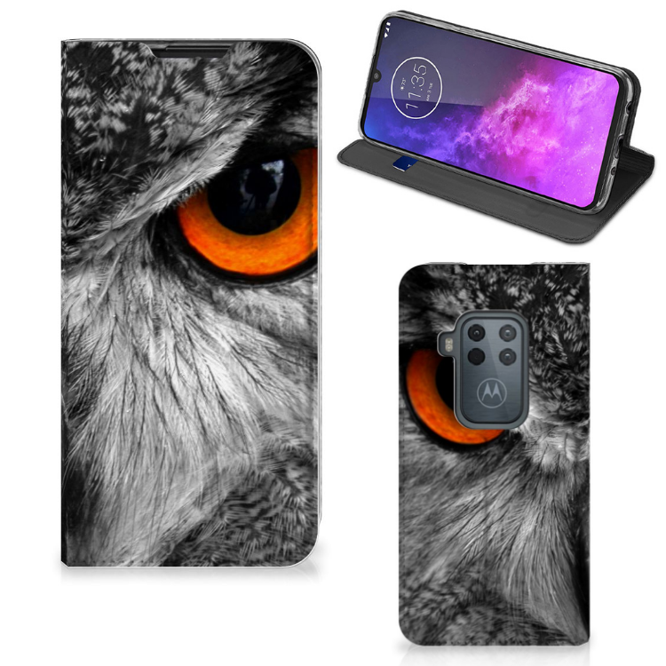 Motorola One Zoom Hoesje maken Uil - B2C Telecom