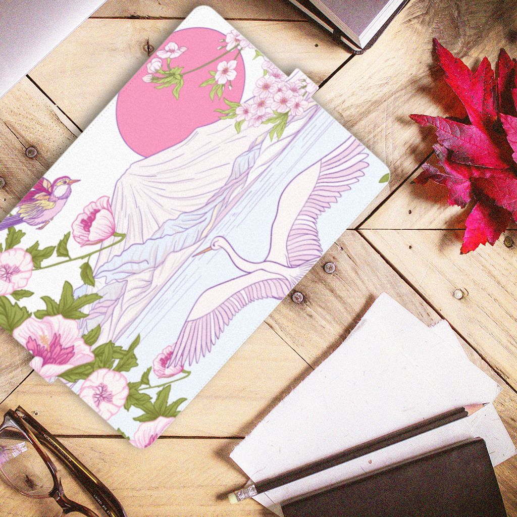 Lenovo Tab E10 Flip Case Bird Standing