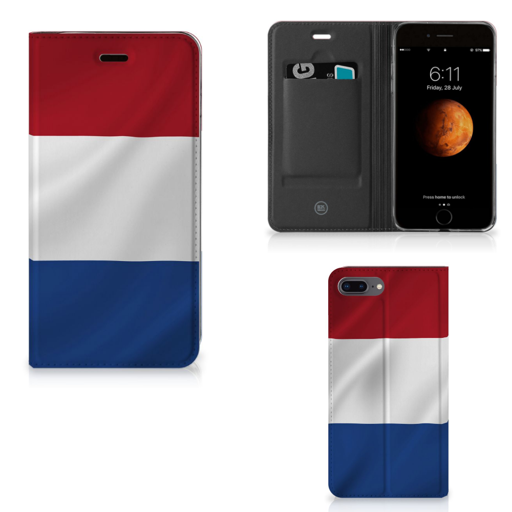 Apple iPhone 7 Plus | 8 Plus Standcase Nederlandse Vlag - B2C Telecom