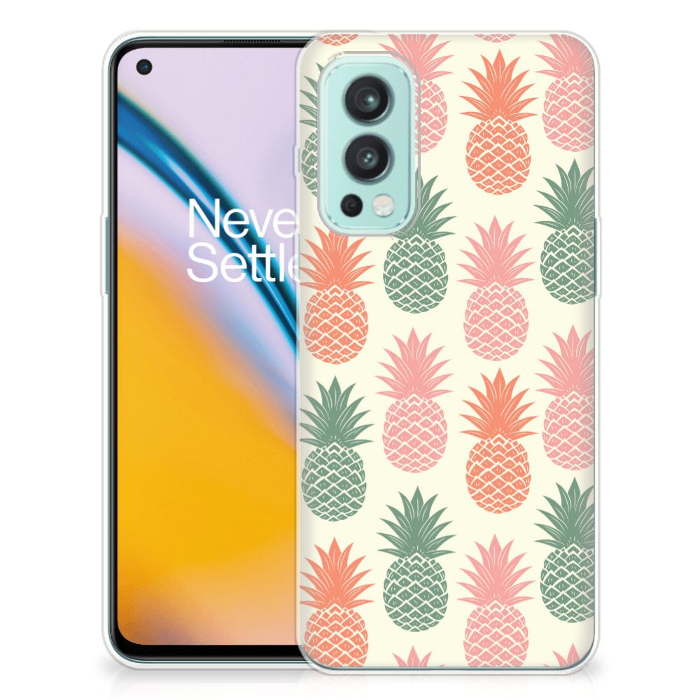 OnePlus Nord 2 5G Siliconen Case Ananas