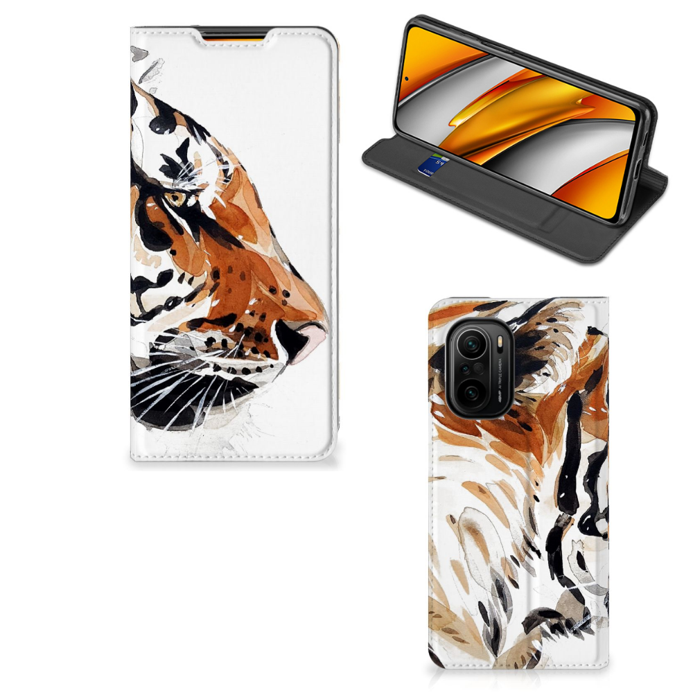 Bookcase Xiaomi Mi 11i | Poco F3 Watercolor Tiger - B2C Telecom