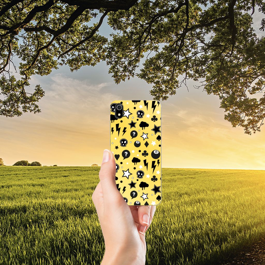 Silicone Back Case Xiaomi Redmi 7A Punk Geel