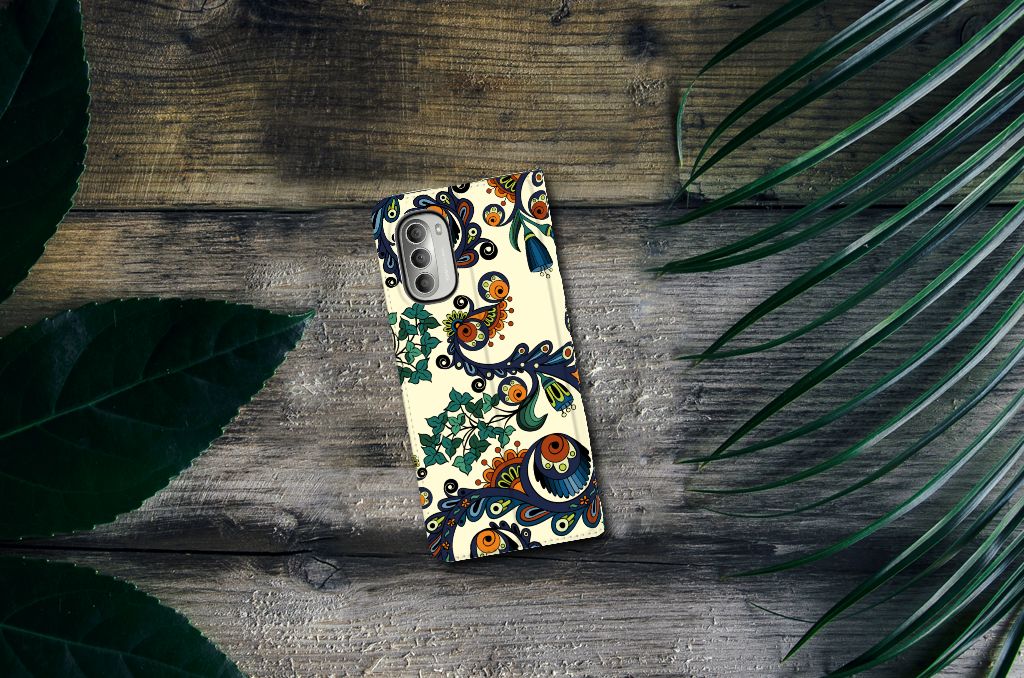 Telefoon Hoesje Motorola Moto G51 5G Barok Flower - B2C Telecom