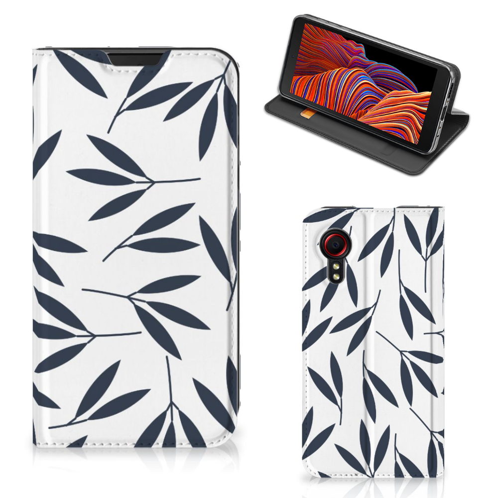 Samsung Galaxy Xcover 5 Smart Cover Leaves Blue - B2C Telecom