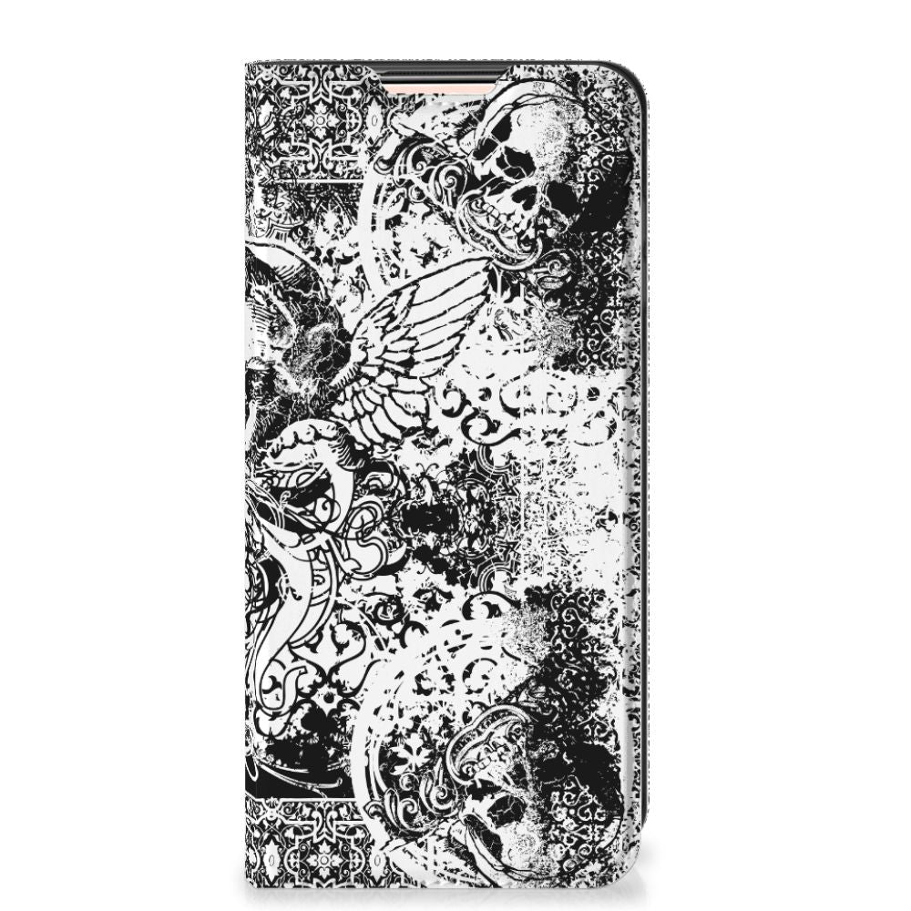 Mobiel BookCase Xiaomi Redmi Note 10/10T 5G | Poco M3 Pro Skulls Angel - B2C Telecom