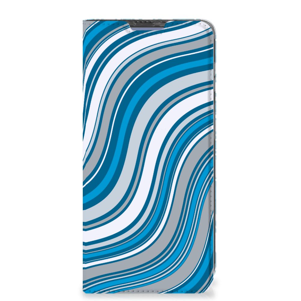 Poco X4 Pro 5G Hoesje met Magneet Waves Blue - B2C Telecom