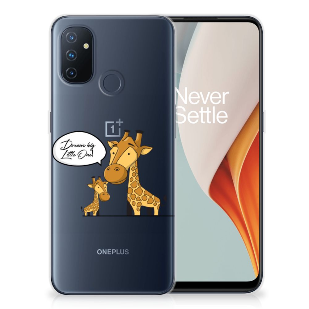 OnePlus Nord N100 Telefoonhoesje met Naam Giraffe