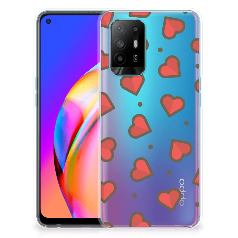 OPPO A94 5G | Reno5 Z TPU bumper Hearts B2C Telecom