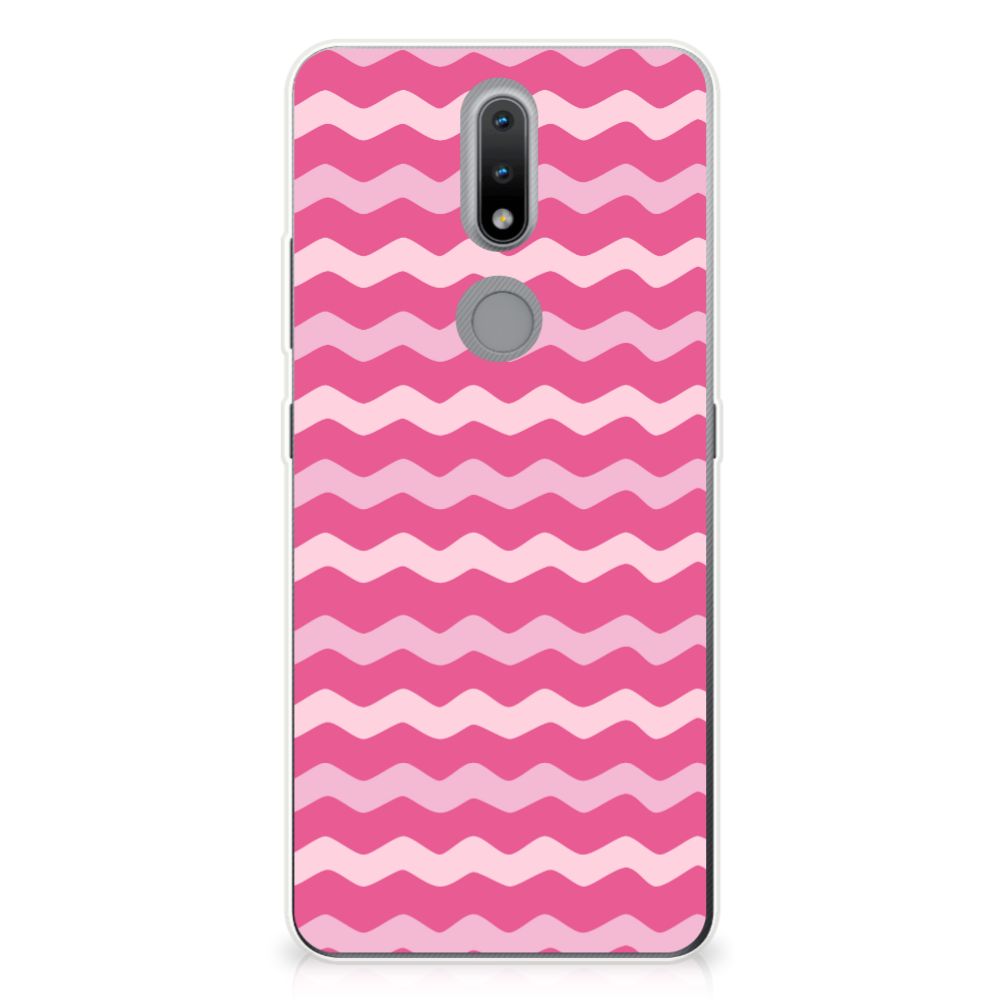 Nokia 2.4 TPU bumper Waves Pink