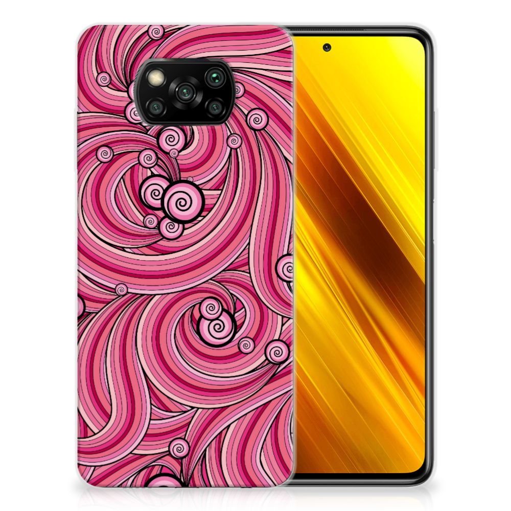 Xiaomi Poco X3 | Poco X3 Pro Hoesje maken Swirl Pink B2C Telecom