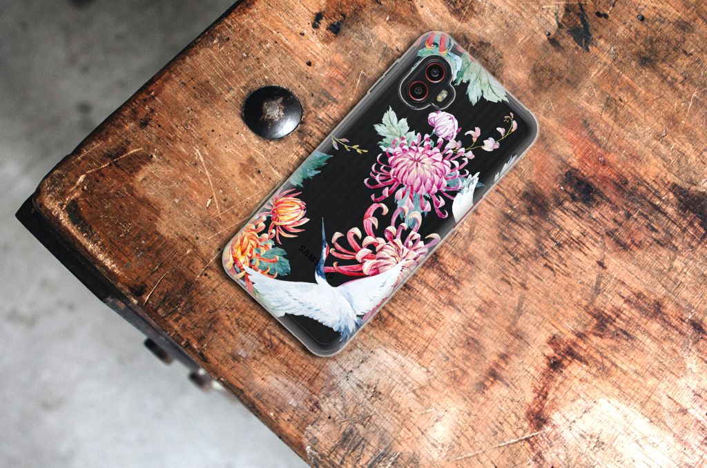 Samsung Galaxy Xcover 6 Pro TPU Hoesje Bird Flowers B2C Telecom