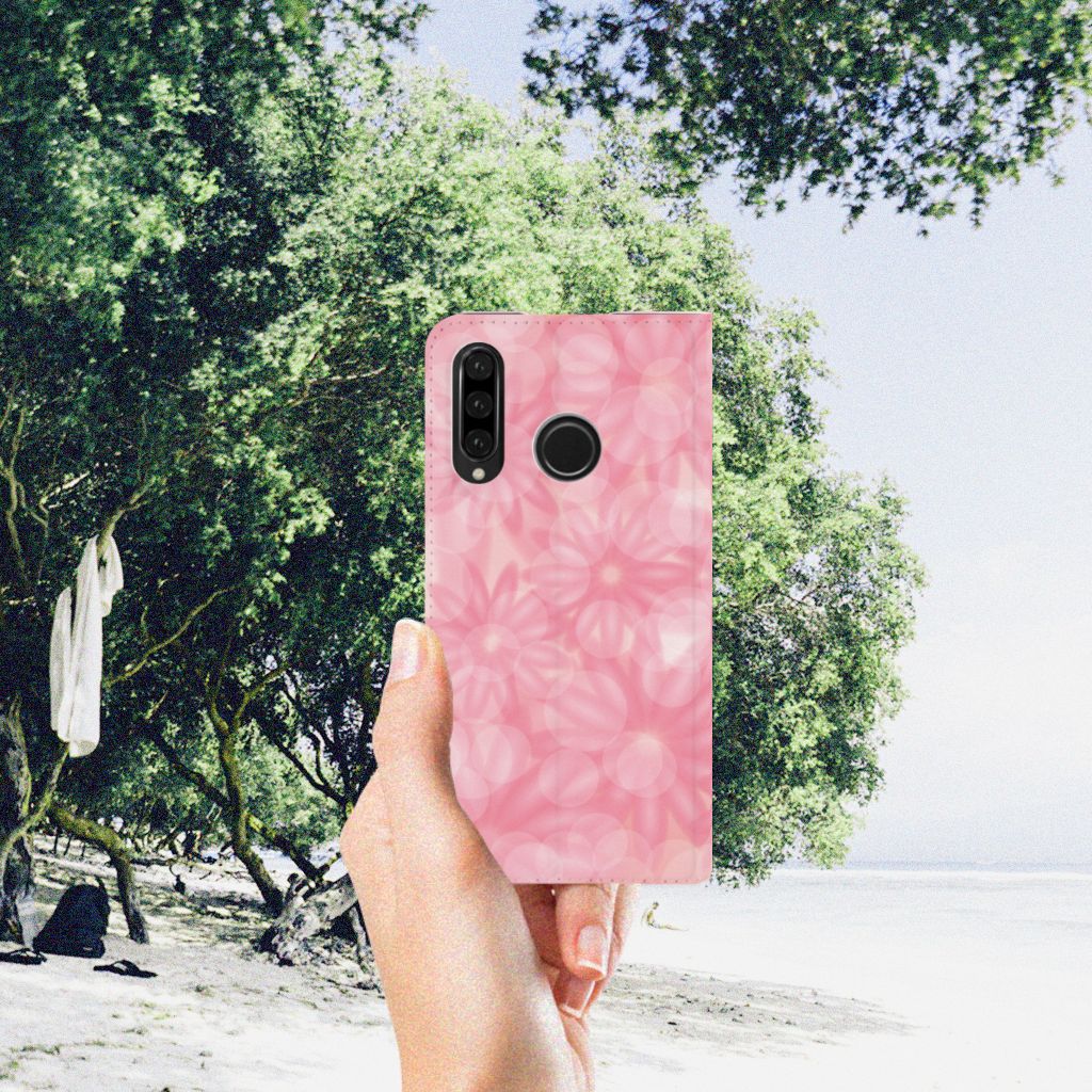 Huawei P30 Lite New Edition Smart Cover Spring Flowers