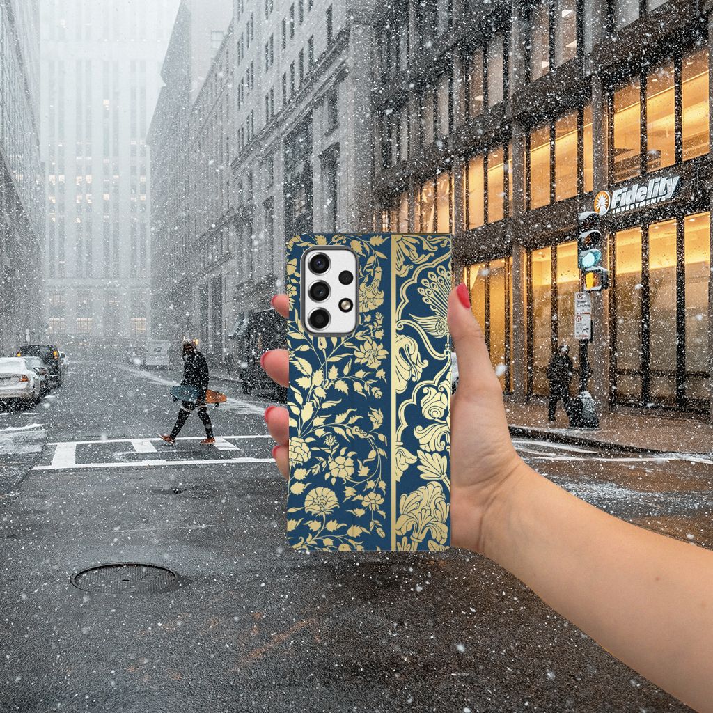 Samsung Galaxy A53 Smart Cover Beige Flowers - B2C Telecom