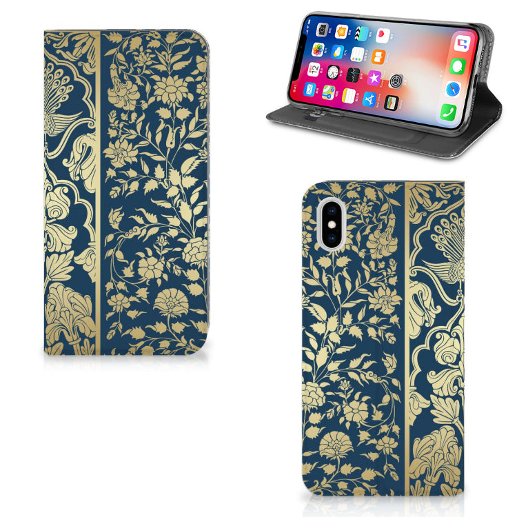 Apple iPhone Xs Max Smart Cover Beige Flowers