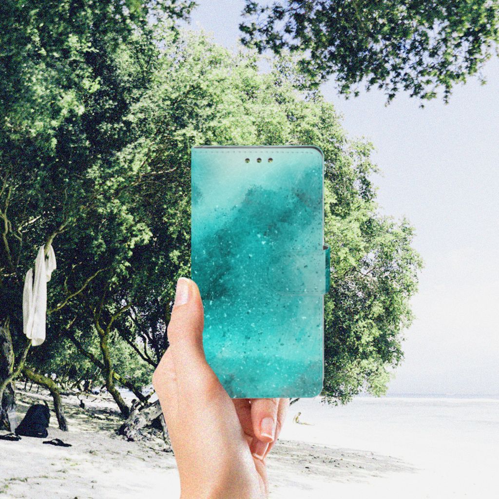 Hoesje Sony Xperia XZ1 Painting Blue