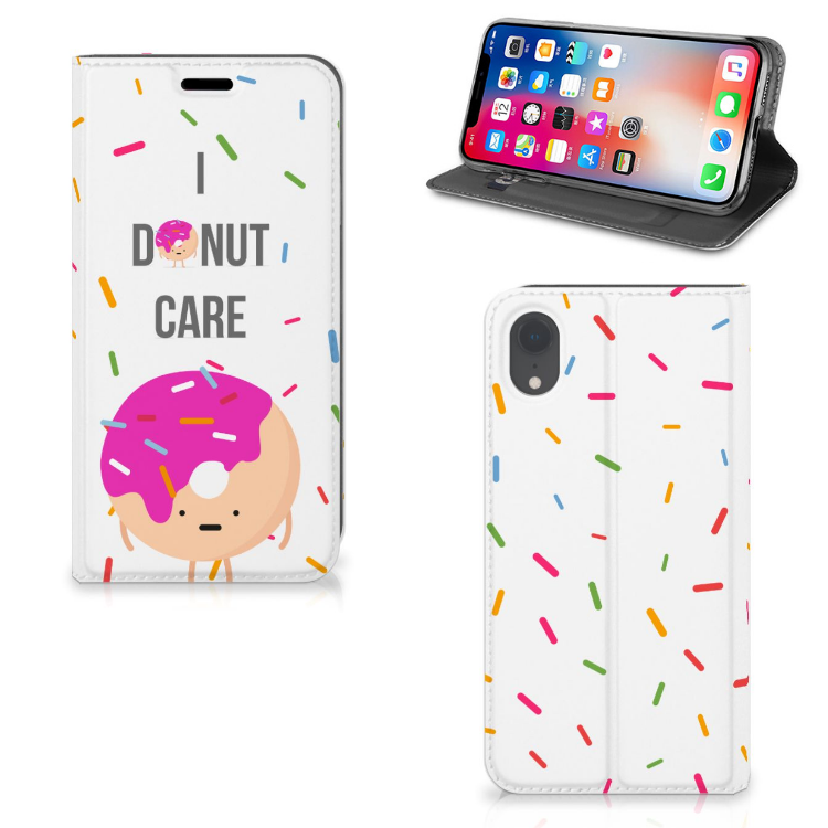 Apple iPhone Xr Flip Style Cover Donut Roze
