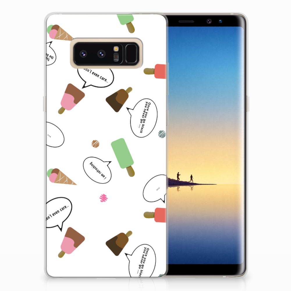 Samsung Galaxy Note 8 Siliconen Case IJsjes
