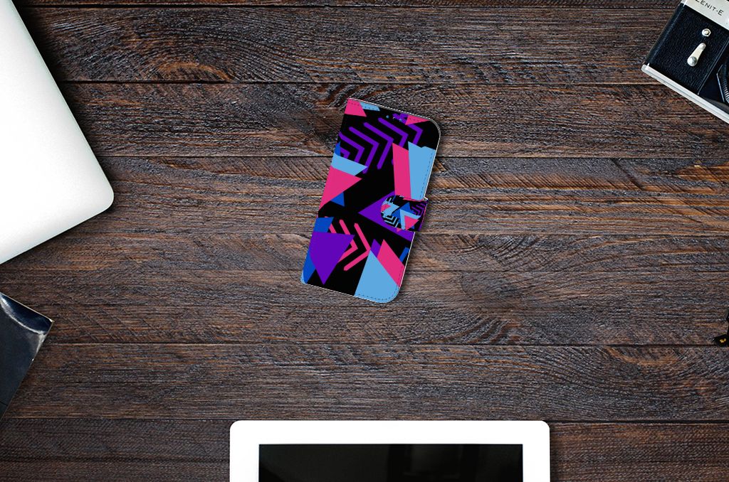 iPhone 14 Pro Book Case Funky Triangle