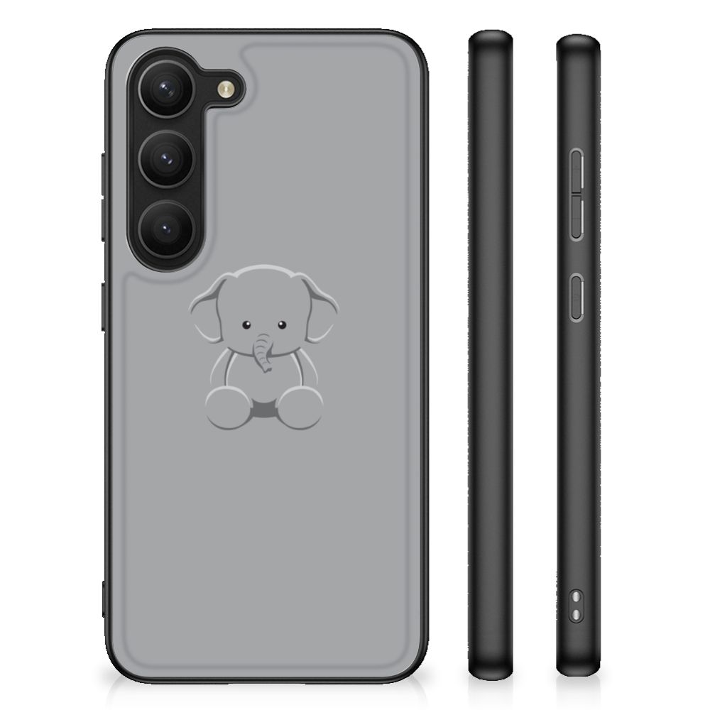 Samsung Galaxy S23 Hoesje Grijs Baby Olifant B2C Telecom