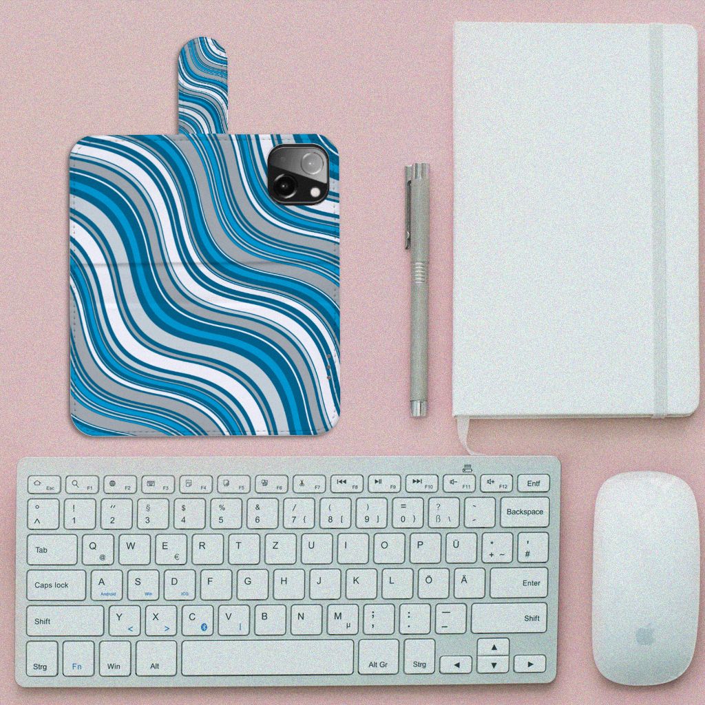 iPhone 13 Mini Telefoon Hoesje Waves Blue
