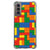 Samsung Galaxy S21 Doorzichtige Silicone Hoesje Blokken B2C Telecom