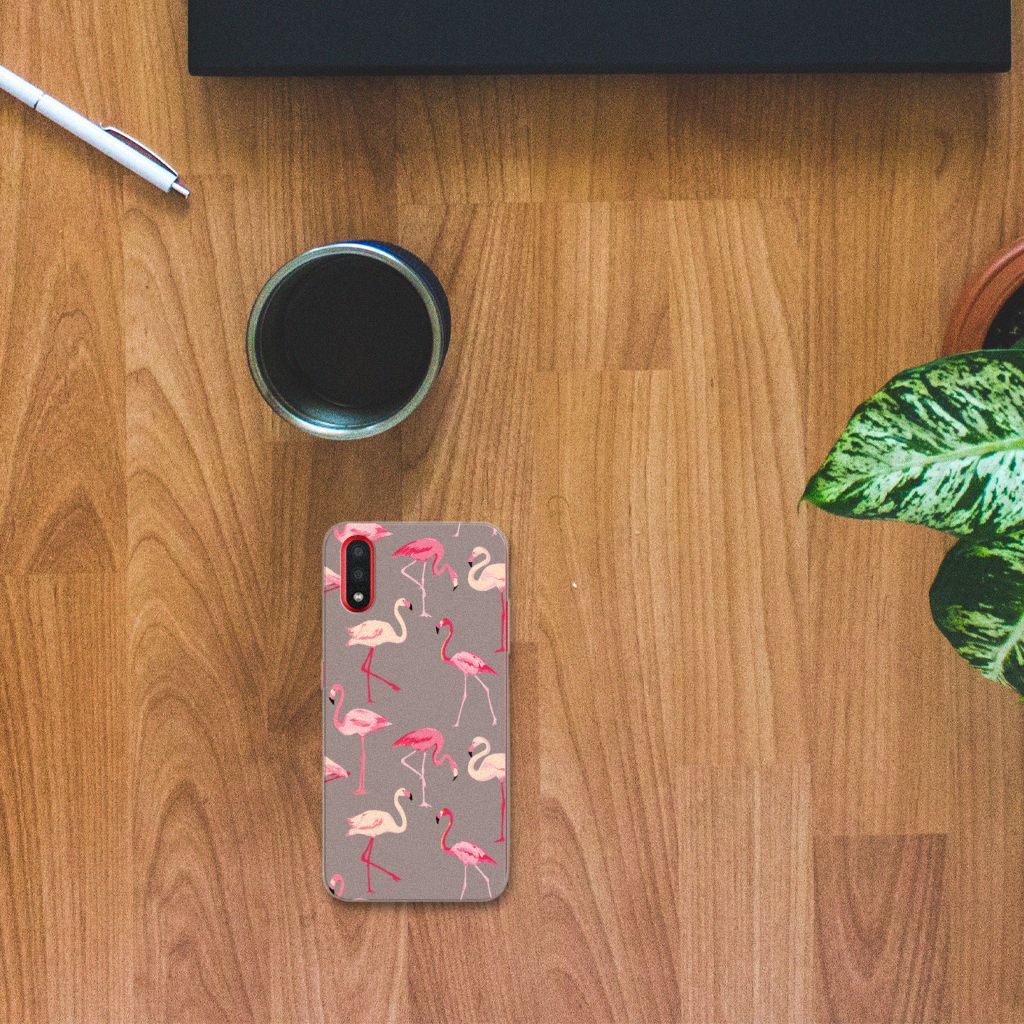 Samsung Galaxy A01 TPU Hoesje Flamingo B2C Telecom
