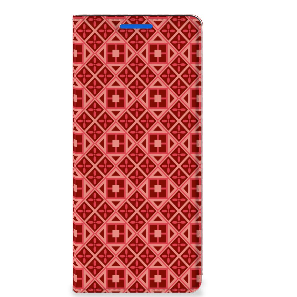 OPPO Reno 6 Pro Plus 5G Hoesje met Magneet Batik Rood - B2C Telecom