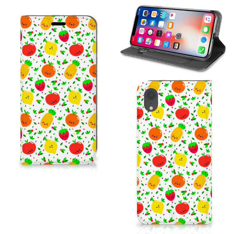 Apple iPhone Xr Flip Style Cover Fruits