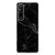 Sony Xperia 1 V TPU Siliconen Hoesje Marmer Zwart - Origineel Cadeau Vader