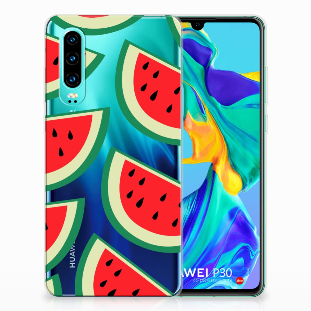 Huawei P30 Siliconen Case Watermelons