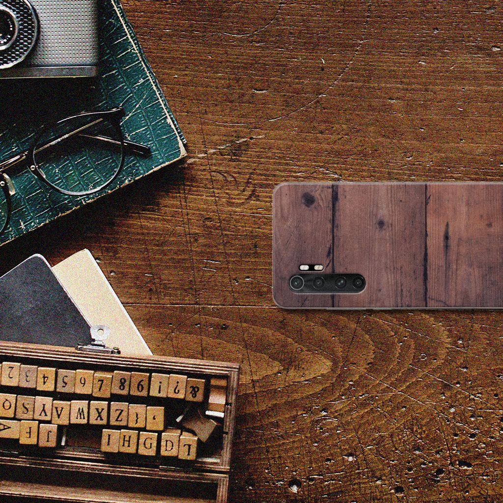 Xiaomi Mi Note 10 Lite Bumper Hoesje Old Wood B2C Telecom
