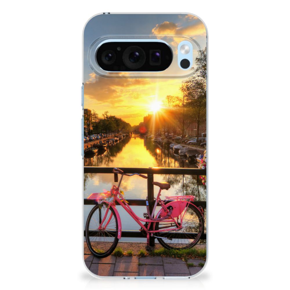 Google Pixel 9 | 9 Pro Siliconen Back Cover Amsterdamse Grachten