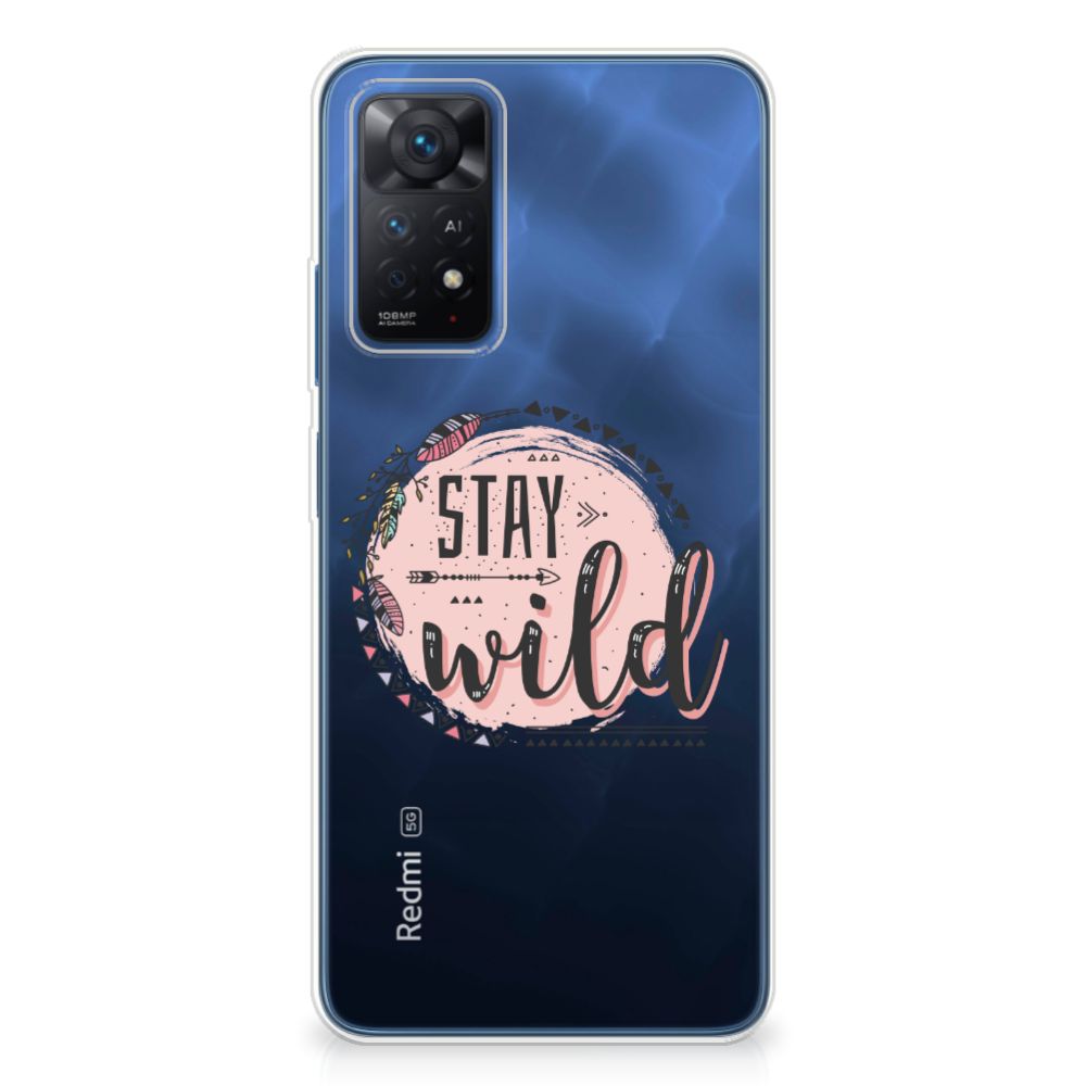 Xiaomi Redmi Note 11 Pro 5G Telefoonhoesje met Naam Boho Stay Wild B2C Telecom