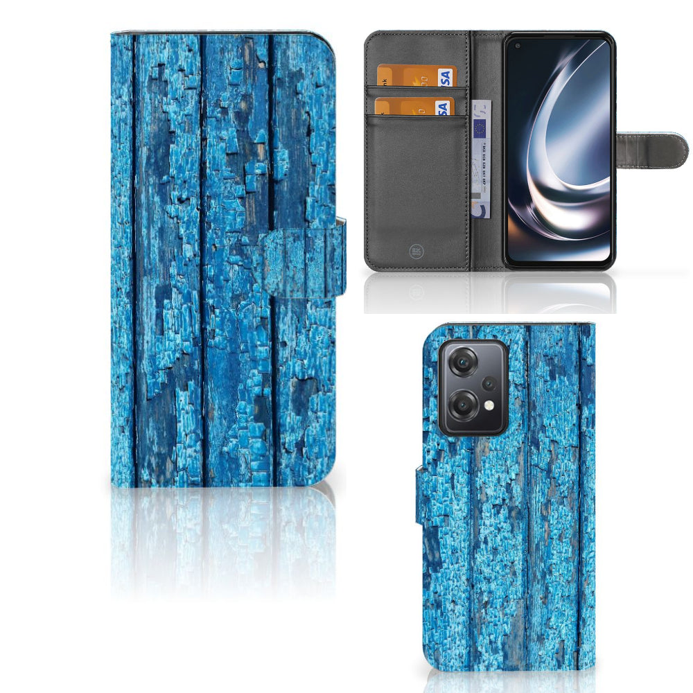 OnePlus Nord CE 2 Lite Book Style Case Wood Blue