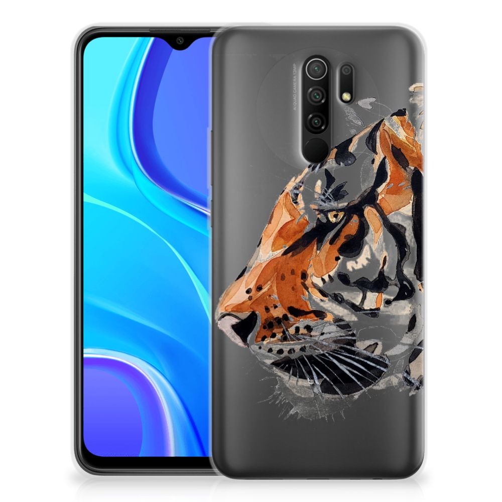 Hoesje maken Xiaomi Redmi 9 Watercolor Tiger B2C Telecom