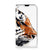 Bookcase iPhone 13 Mini Watercolor Tiger, met een geschilderde tijger op een witte achtergrond.