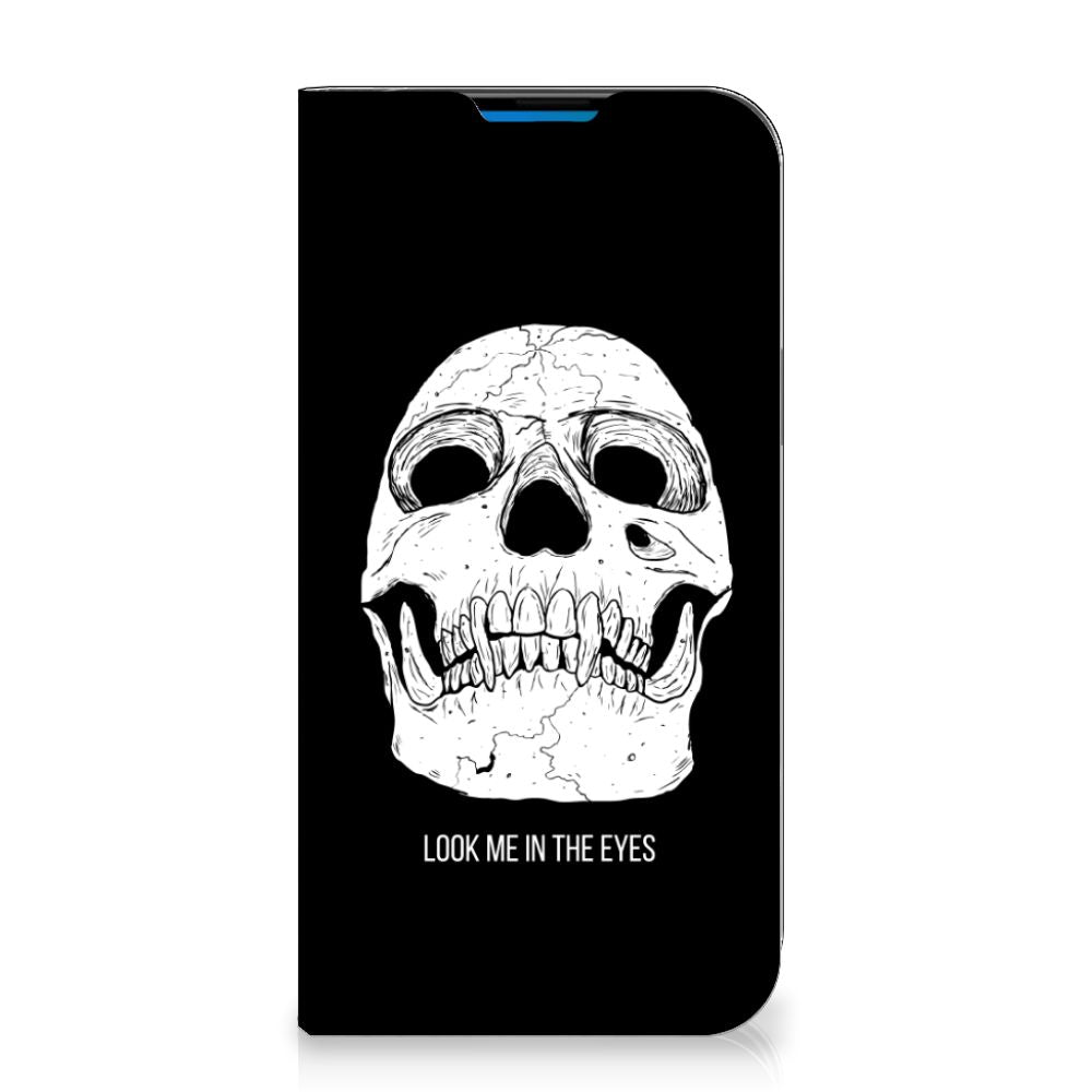 Mobiel BookCase iPhone 14 Pro Max Skull Eyes - B2C Telecom