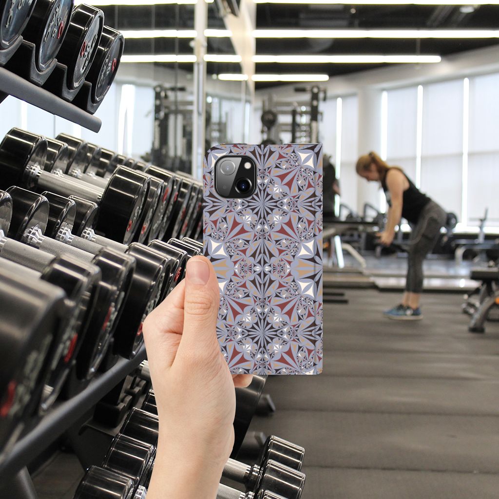 iPhone 14 Plus Standcase Flower Tiles